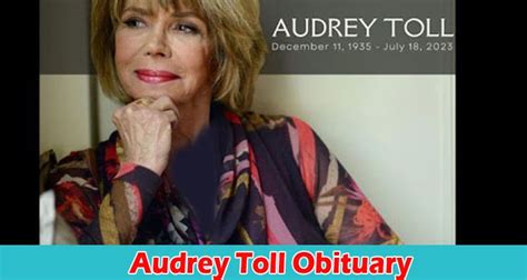 Audrey toll net worth - 1. What is the current Net Worth of Audrey Landers? At present, the Net Worth of Audrey Landers is $3 million. 2. Where was Audrey Landers born? The birthplace of Audrey Landers is Philadelphia, Pennsylvania, United States. 3. What is Audrey Landers’s true ethnicity? She believes in Christianity. 4. What is the educational qualification of ... 
